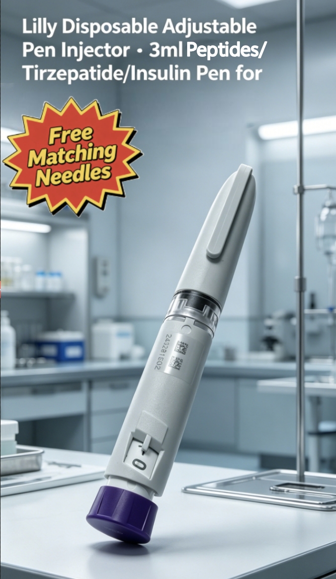 Lilly Disposable Tirzepatide/Peptide/Insulin Empty Pen Injector-weight loss–3ml Adjustable Pen for Weekly Subcutaneous Injection