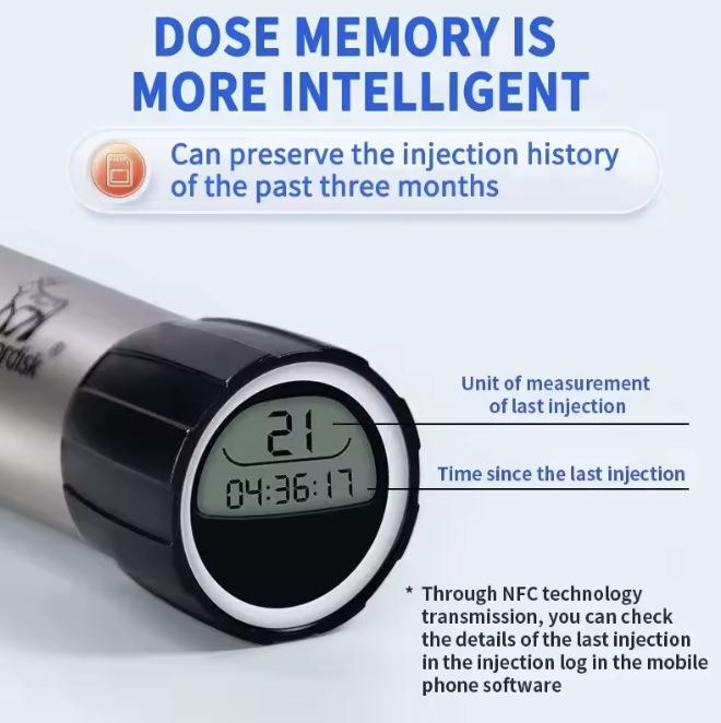 NovoPen 6 Smart Diabetic Insulin Pen NFC Memory Function,Accurate-Portable Health Monitor Assistant & Reliable Injection Device