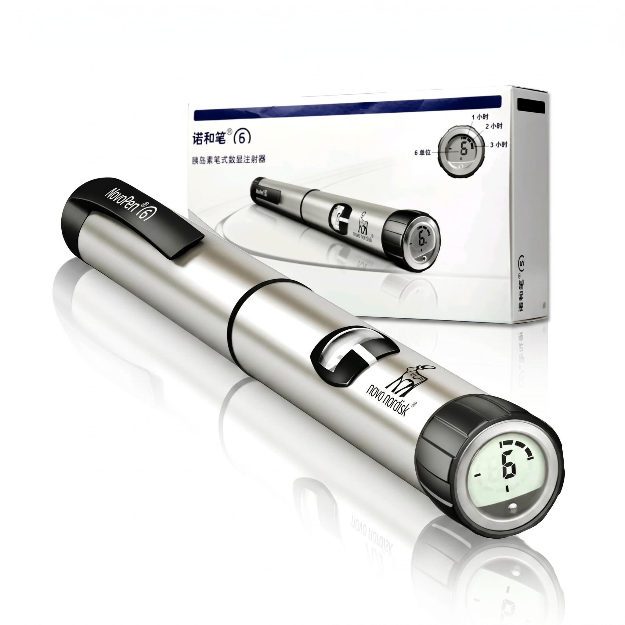 NovoPen 6 Smart Diabetic Insulin Pen NFC Memory Function,Accurate-Portable Health Monitor Assistant & Reliable Injection Device