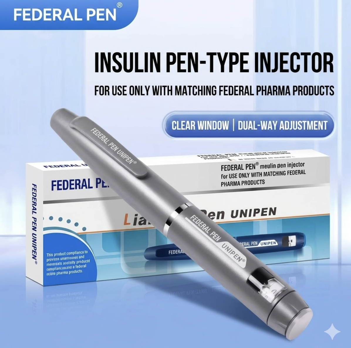 UNIPEN Insulin/Tirzepatide/peptides Pen Injector-Reusable Medical Injector for Diabetic, Compatible with Standard 3ml Cartridges