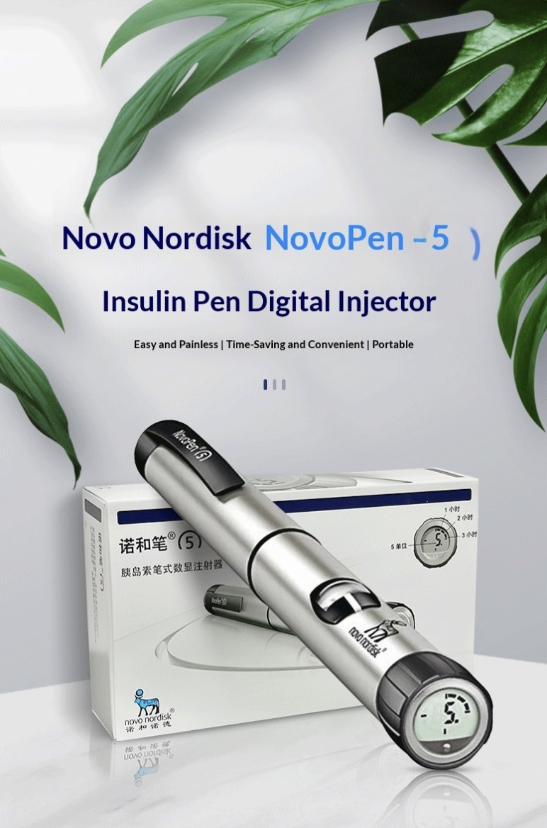 NovoPen 5 insulin pen – digital display, reusable, imported medical equipment from Novo Nordisk