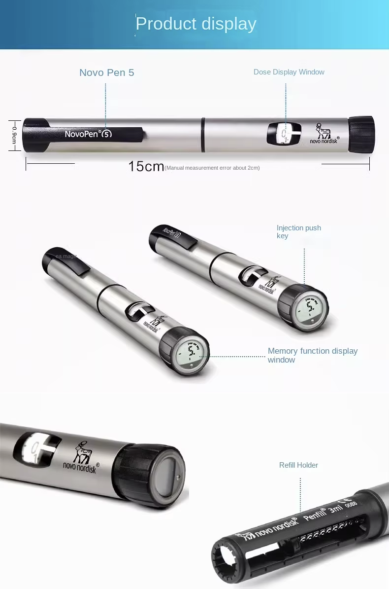 NovoPen 5 insulin pen – digital display, reusable, imported medical equipment from Novo Nordisk