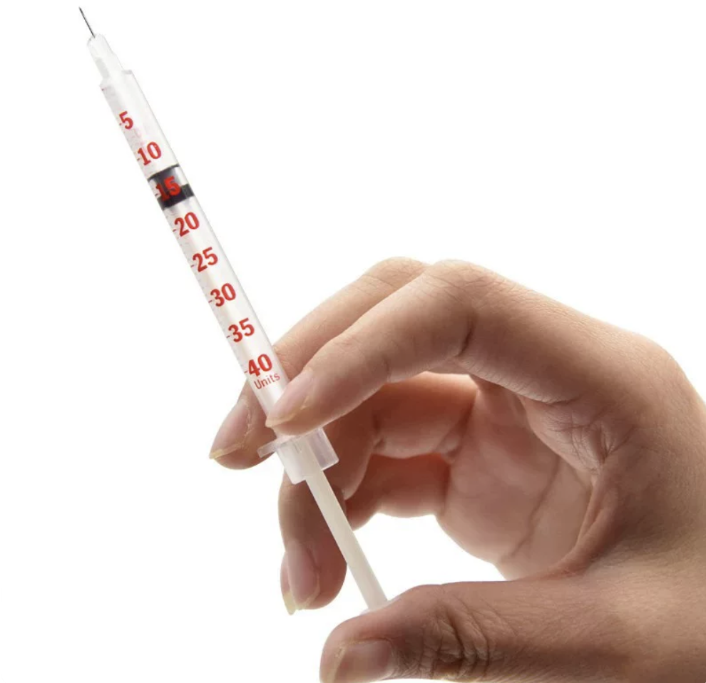 BD Ultra-Fine Insulin Syringe, disposable peptides injector 1ml–Sterile, single-use, painless individually wrapped for Diabetes