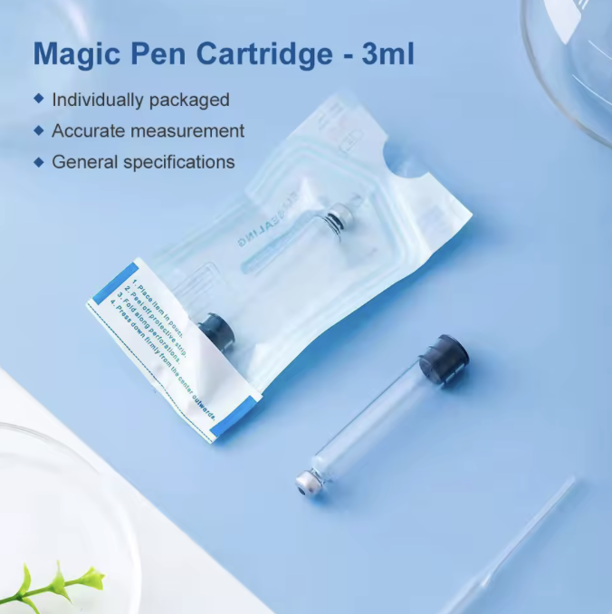 Sterile Independent Packaging Peptide&Insulin Cartridges Bottle 3ml Disposable Medical Aesthetics with needles