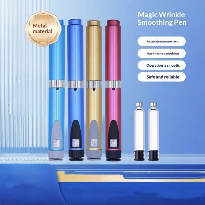 Reusable V2 Magic Pen Peptide & Insulin Injector, Adjustable 60IU Colorful Beauty Dose Control, Compatible with 3ml Cartridges